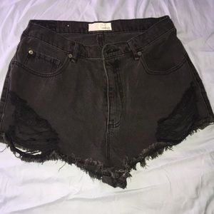 Garage denim shorts